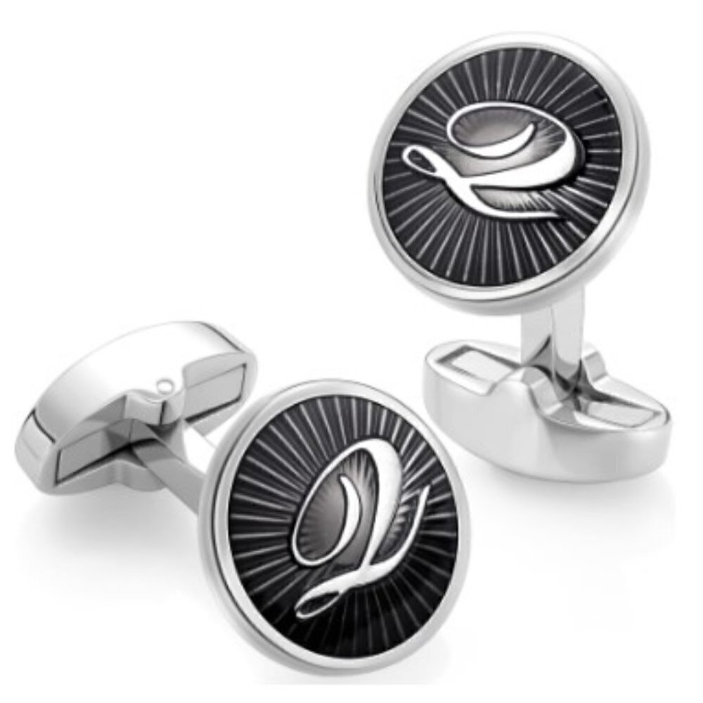 AMITER INITIAL LETTER CUFFLINKS IN GIFT BOX
